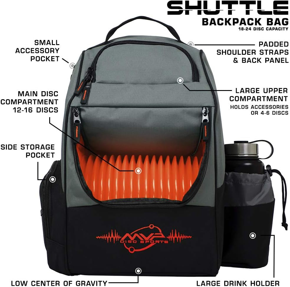 Shuttle Disc Golf Backpack - Customizable Styles and Colors Available