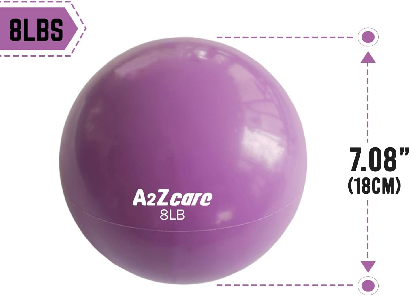Weighted Toning Exercise Ball for Pilates, Yoga, Physical Therapy, and Fitness